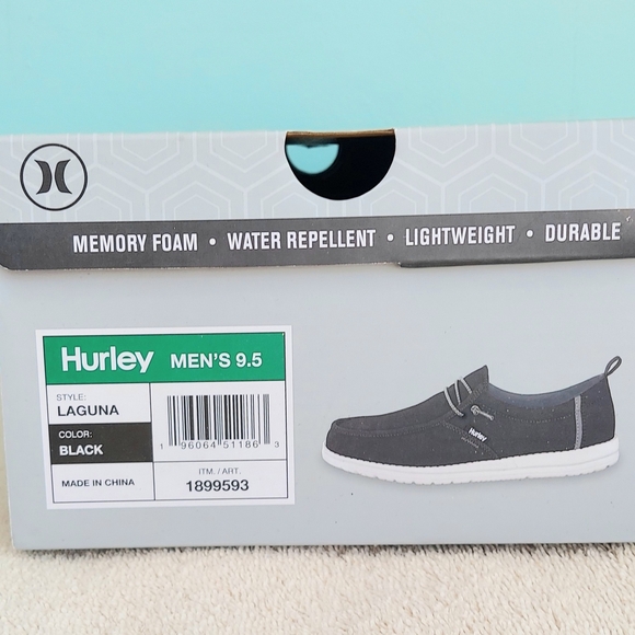 Hurley Men's Black Laguna Shoes Size 9.5 NWT - Picture 11 of 11